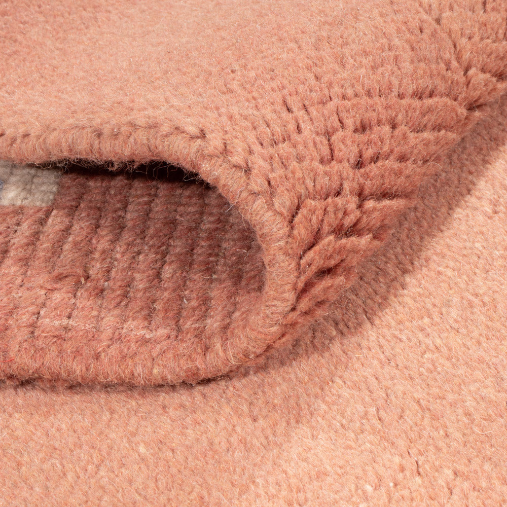 Nepal mattan - 160 x 90 cm - terrakotta