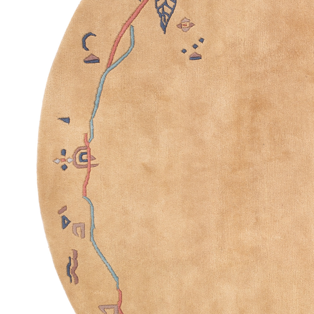 Nepal mattan - 240 x 240 cm - beige