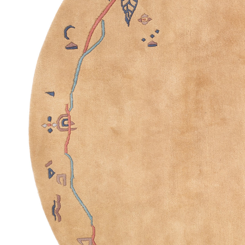 Nepal mattan - 240 x 240 cm - beige