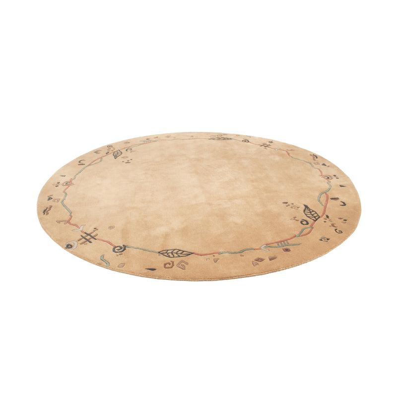 Nepal mattan - 240 x 240 cm - beige