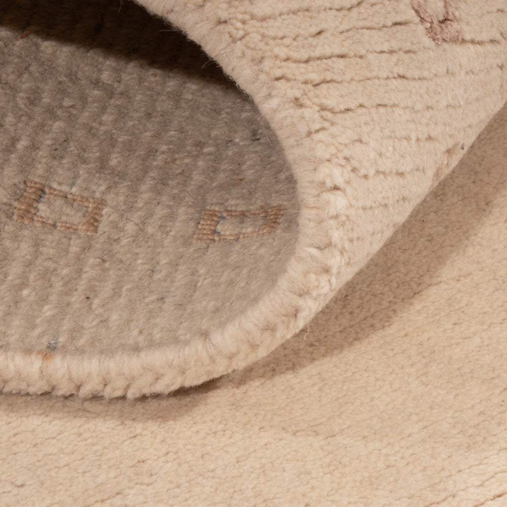 Runner Nepal mattan - 155 x 91 cm - grädde