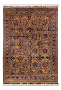Afghansk matta - Bukhara - 344 x 246 cm - mörk beige