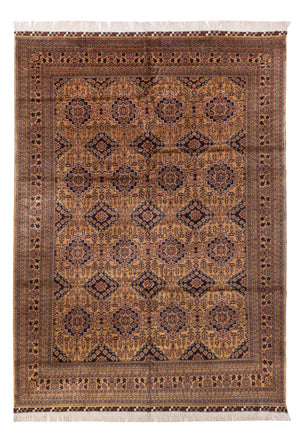 Afghansk matta - Bukhara - 344 x 246 cm - mörk beige