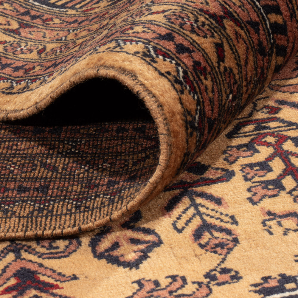 Afghansk matta - Bukhara - 344 x 246 cm - mörk beige