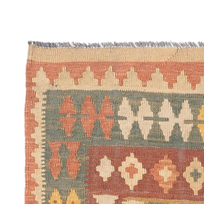 Runner Kelim Carpet - Splash - 315 x 95 cm - flerfärgad