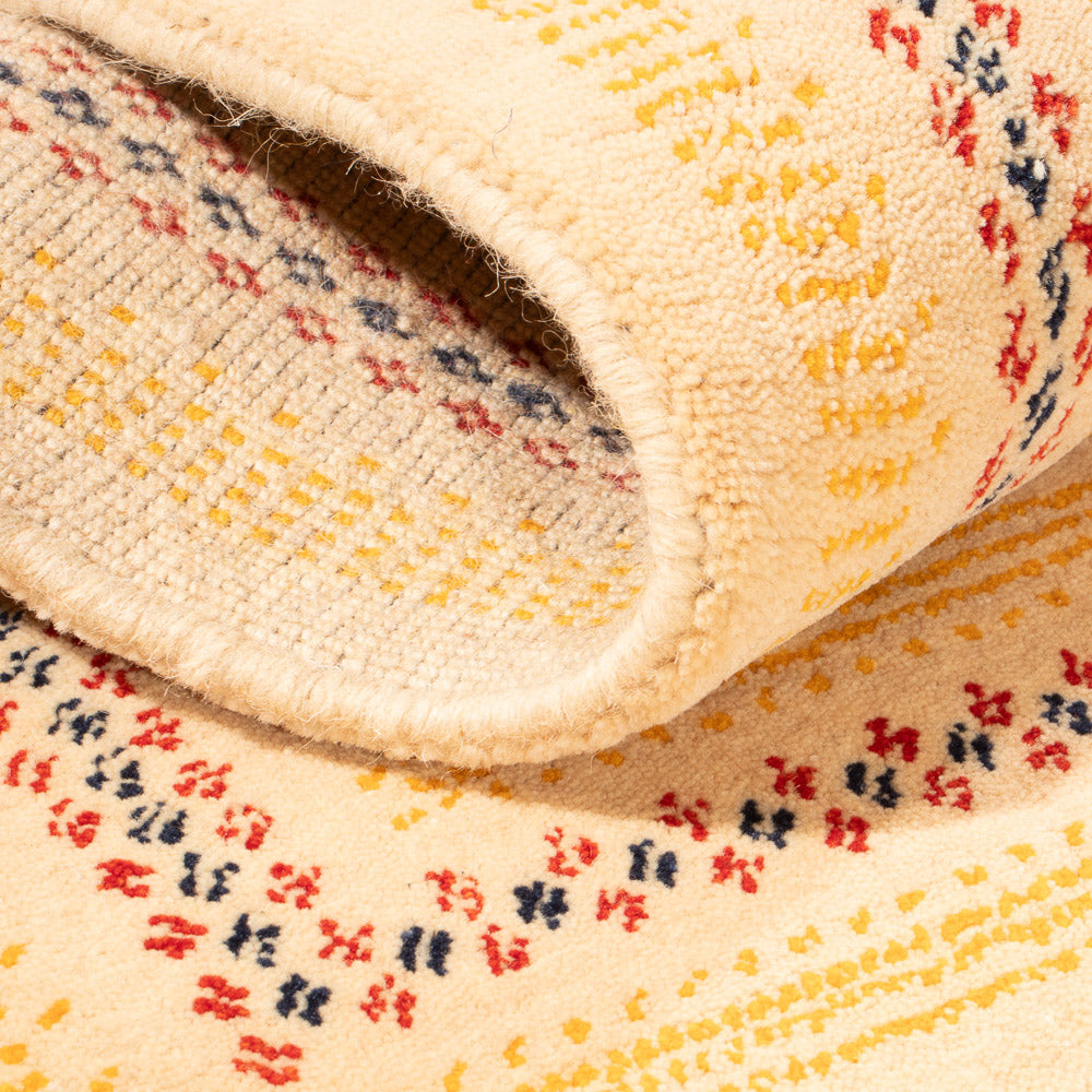 Gabbeh matta - Loribaft Softy - 90 x 60 cm - beige