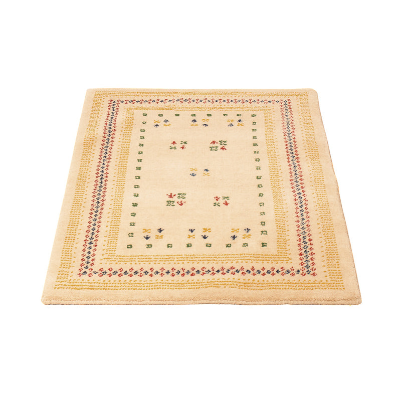 Gabbeh matta - Loribaft Softy - 90 x 60 cm - beige