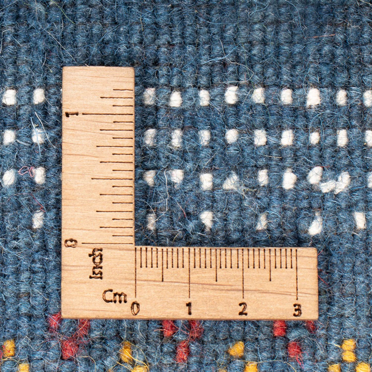 Gabbeh matta - Loribaft Softy - 90 x 60 cm - blå