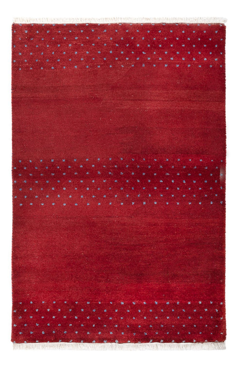 Gabbeh-matta - Indus - 180 x 120 cm - bordeaux röd