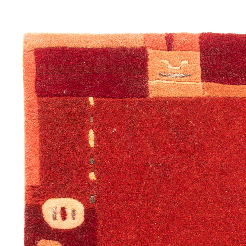 Nepal mattan - 90 x 60 cm - röd