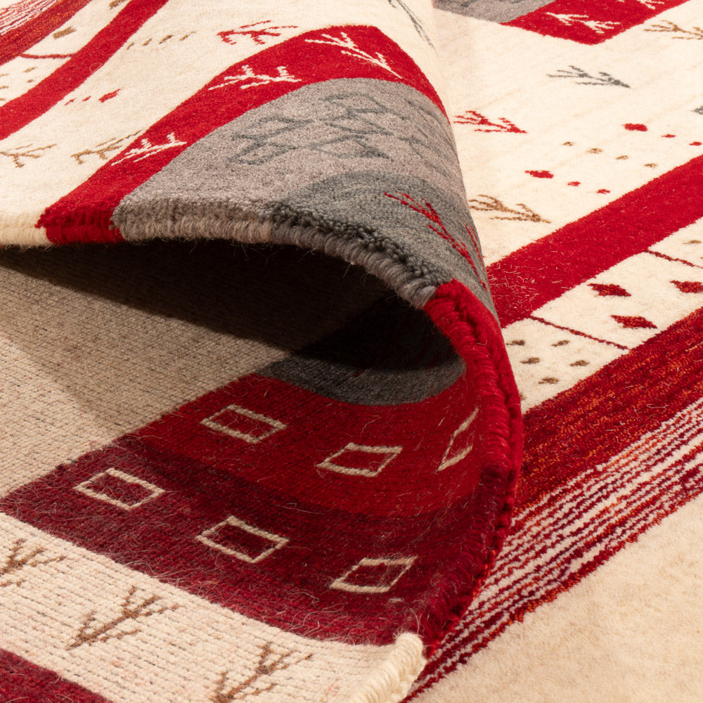 Gabbeh matta - Loribaft Softy - 240 x 170 cm - flerfärgad