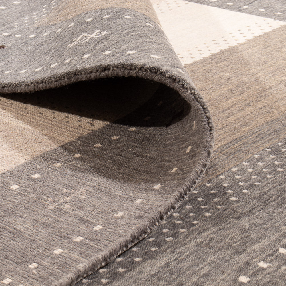 Gabbeh matta - Loribaft Softy - 240 x 170 cm - grått