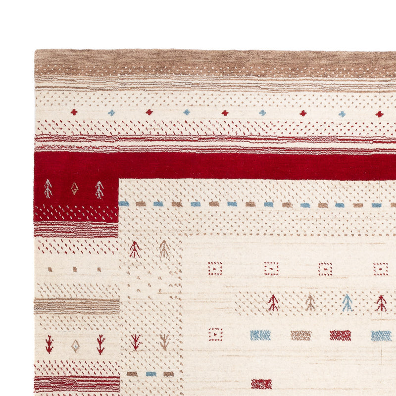 Gabbeh matta - Loribaft Softy - 240 x 170 cm - naturvit