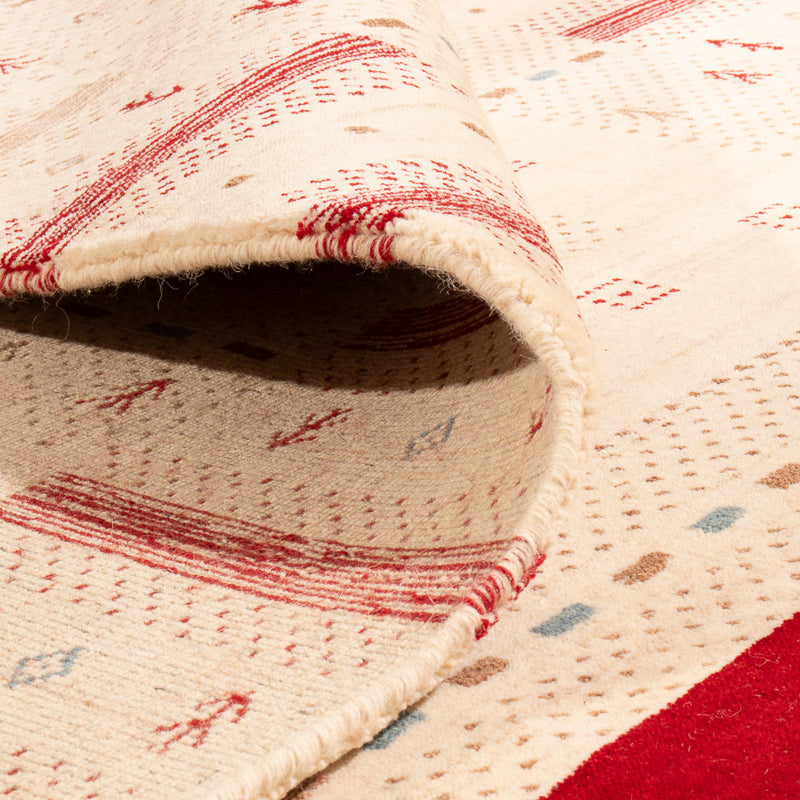 Gabbeh matta - Loribaft Softy - 240 x 170 cm - naturvit