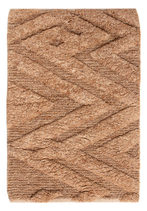 Ullmatta - 90 x 60 cm - mörk beige