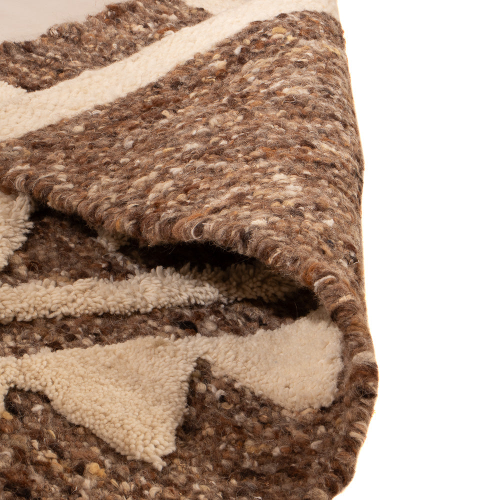 Ullmatta - 90 x 60 cm - mörk beige