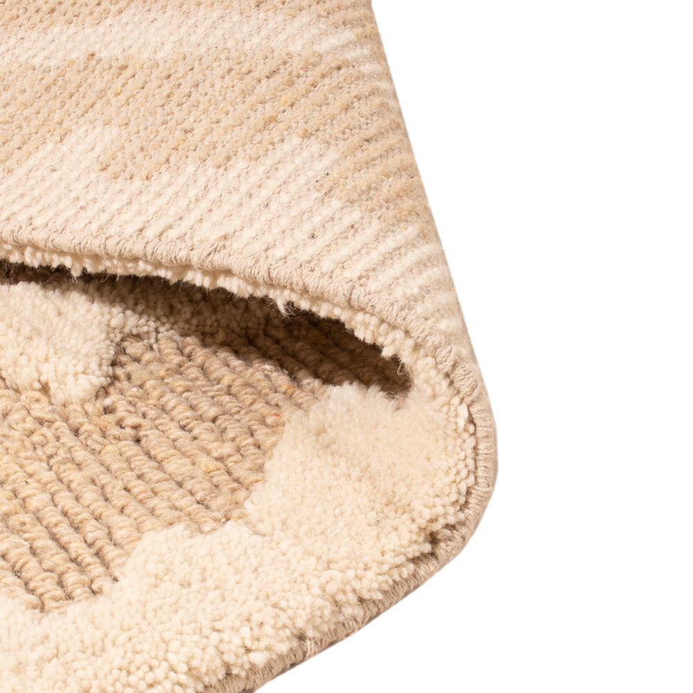 Ullmatta - 90 x 60 cm - mörk beige