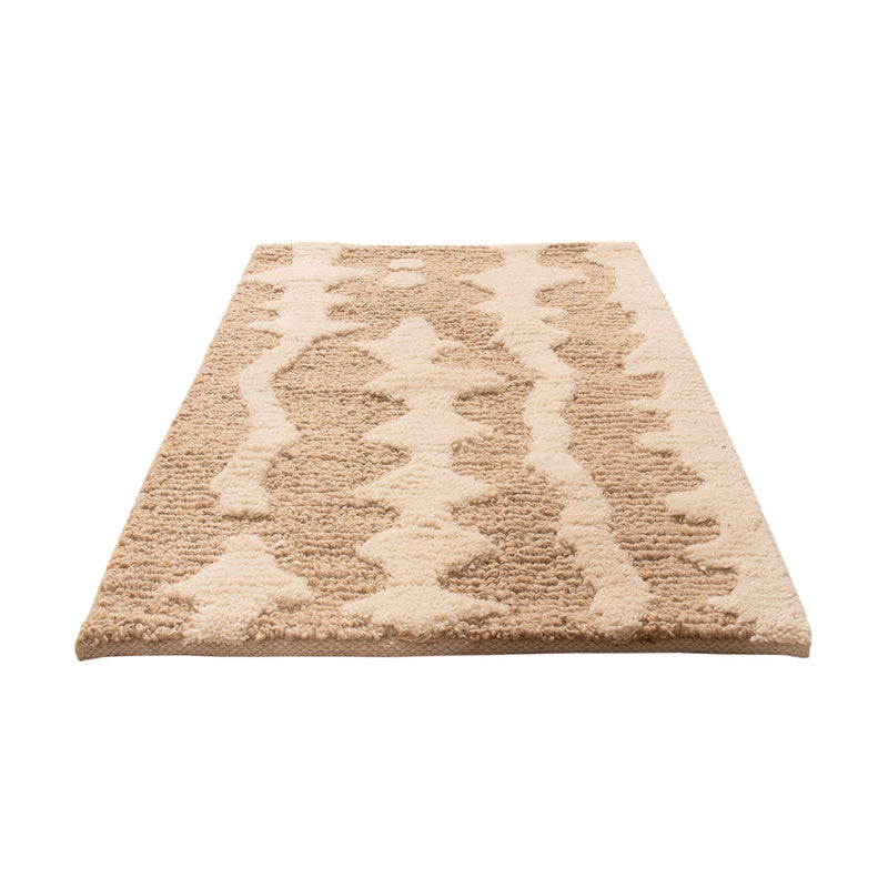 Ullmatta - 90 x 60 cm - mörk beige