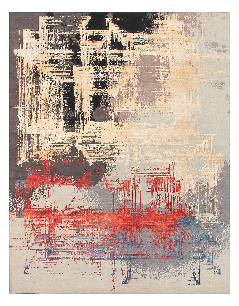 Designermatta - 306 x 240 cm - flerfärgad