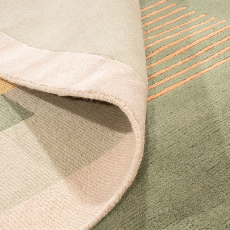 Designermatta - 243 x 167 cm - grön