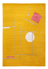 Designermatta - 242 x 171 cm - guld