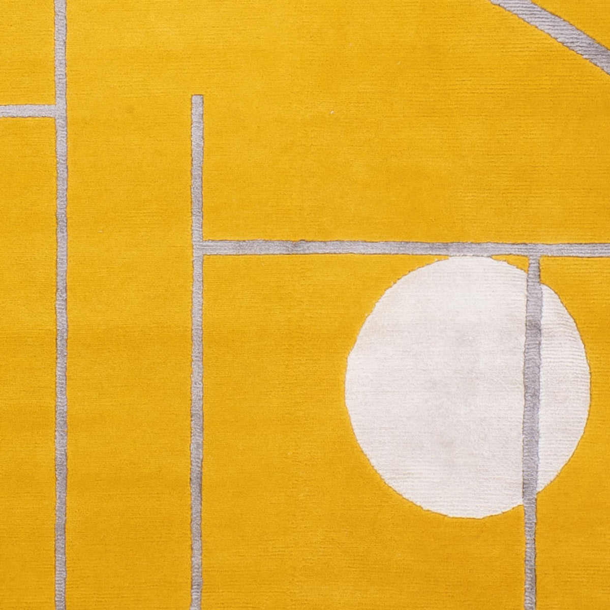 Designermatta - 242 x 171 cm - guld