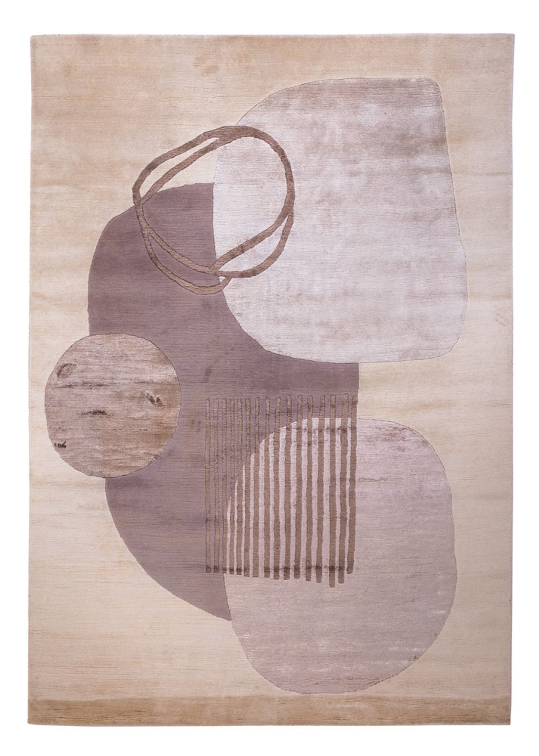 Designermatta - 244 x 164 cm - silver