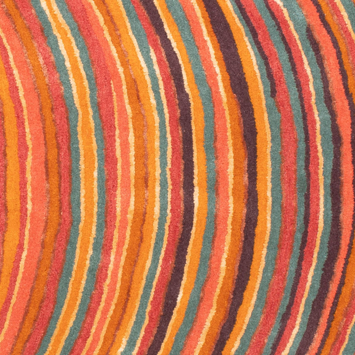 Designermatta oval  - 200 x 140 cm - flerfärgad