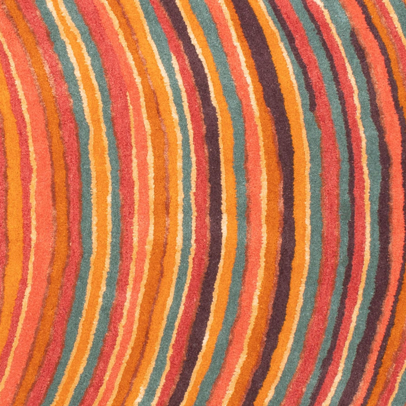 Designermatta oval  - 200 x 140 cm - flerfärgad