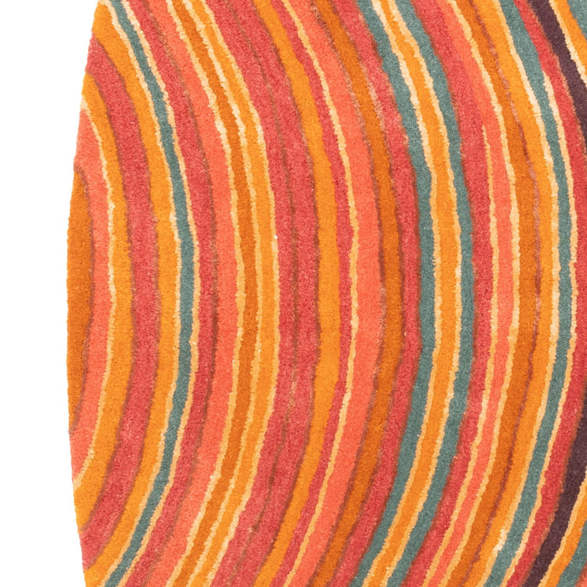 Designermatta oval  - 200 x 140 cm - flerfärgad