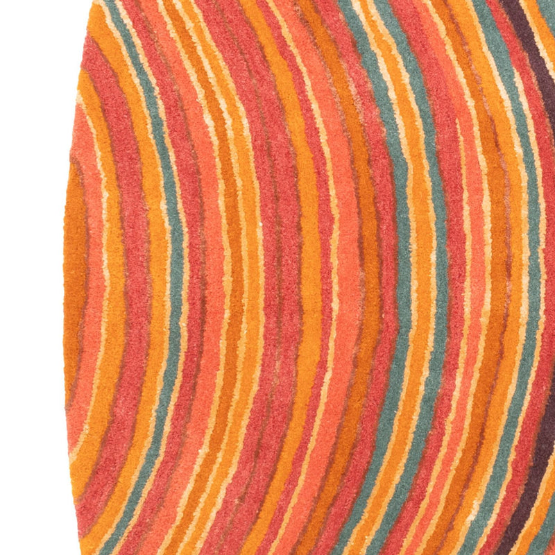 Designermatta oval  - 200 x 140 cm - flerfärgad