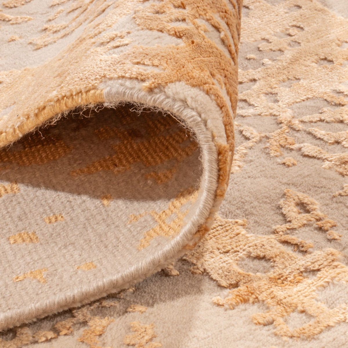 Designermatta - 303 x 202 cm - guld