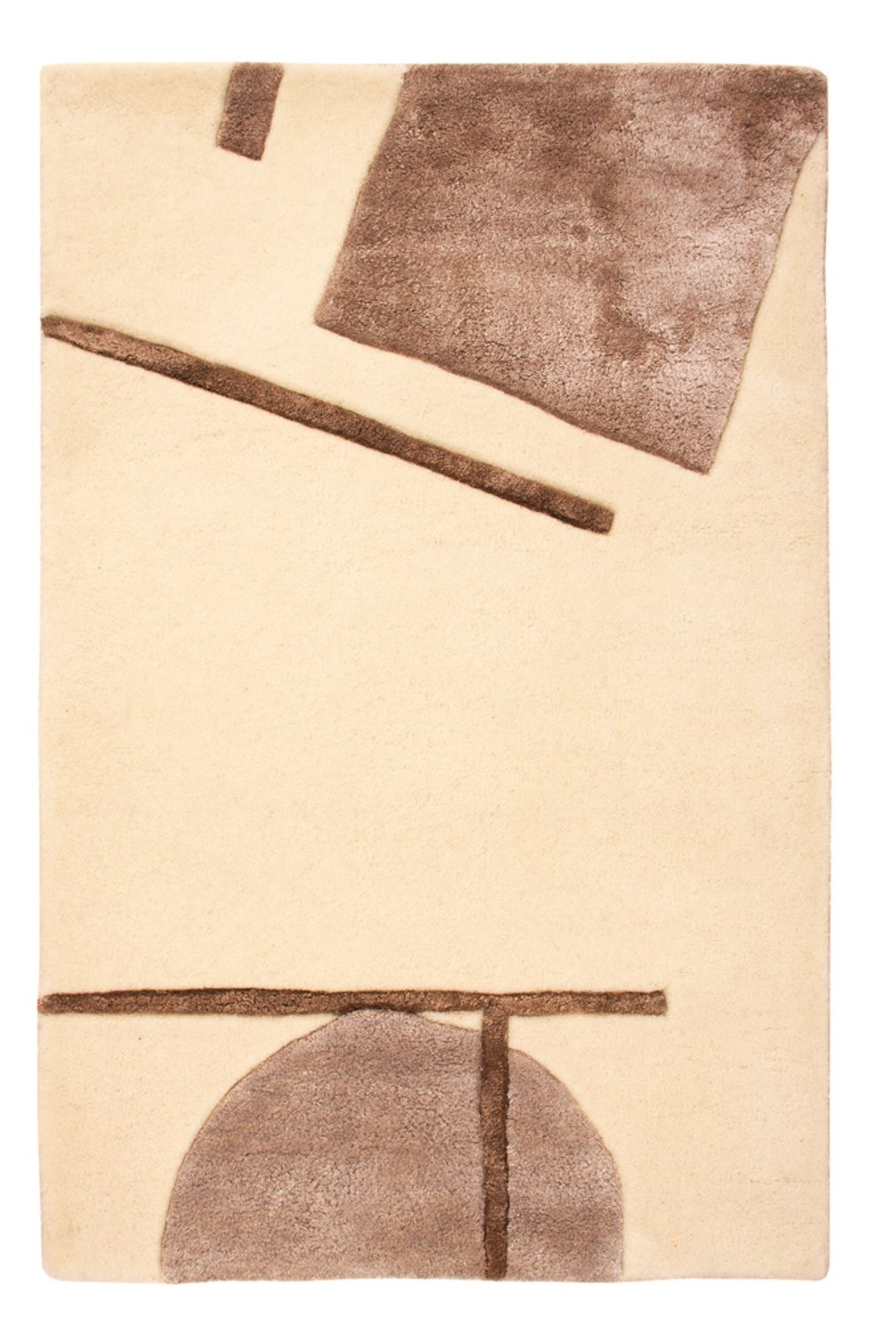 Designermatta - 90 x 60 cm - grädde