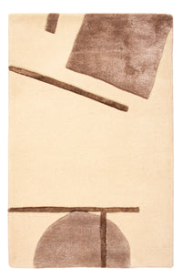 Designermatta - 90 x 60 cm - grädde