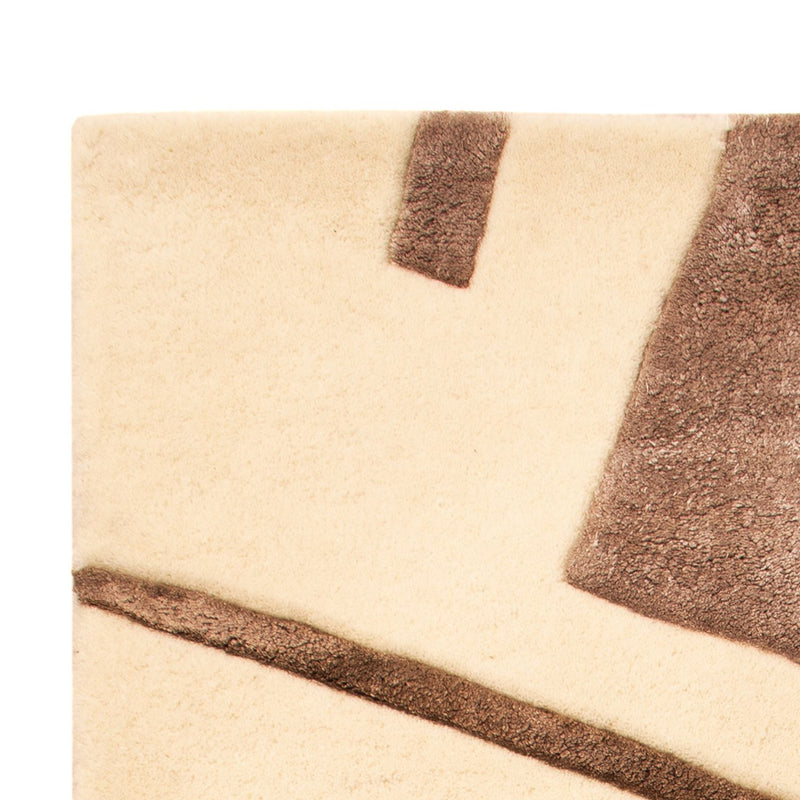 Designermatta - 90 x 60 cm - grädde