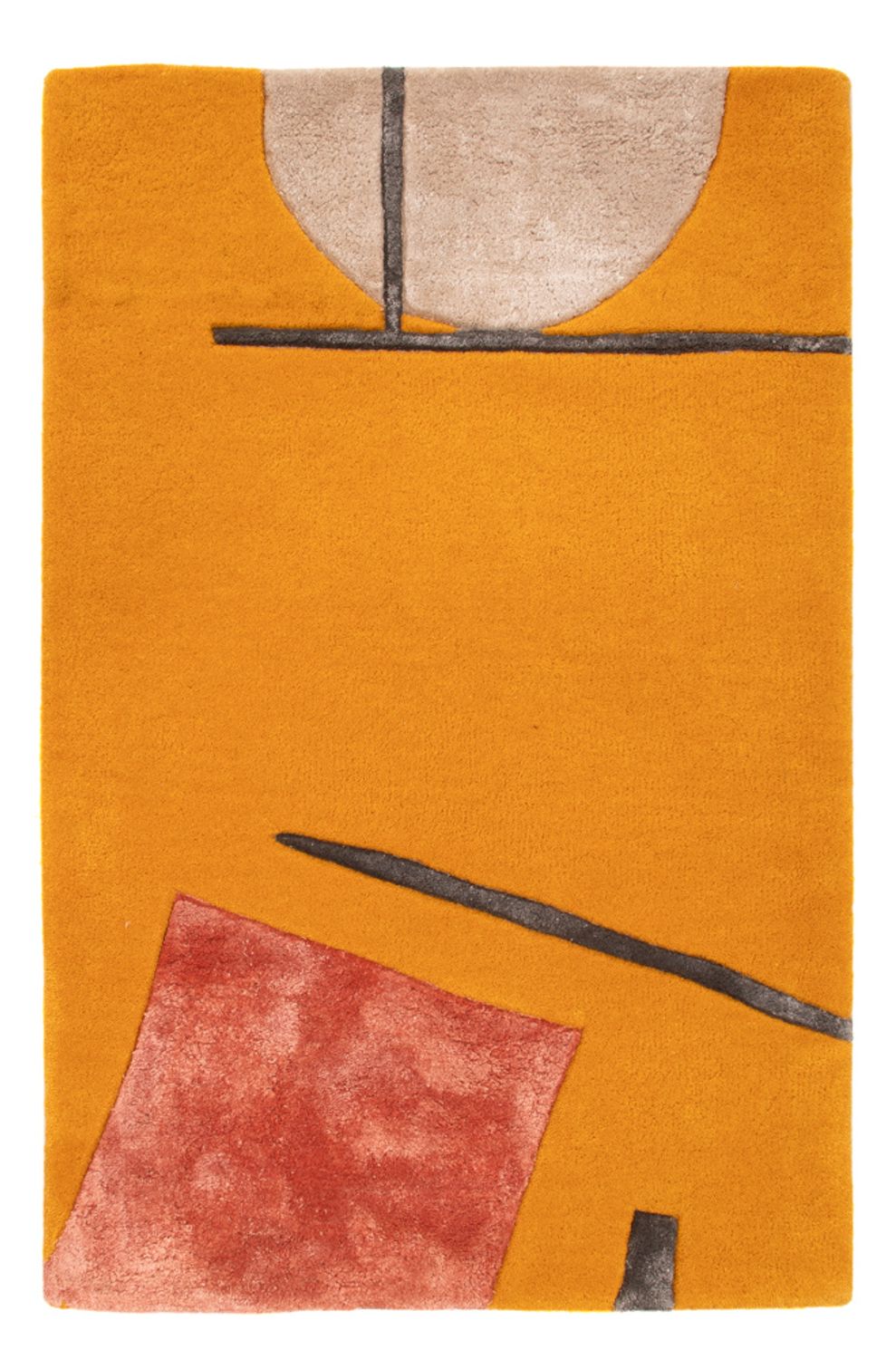 Designermatta - 90 x 60 cm - guld