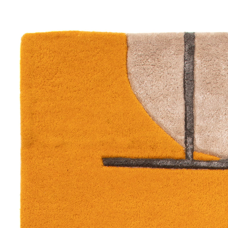 Designermatta - 90 x 60 cm - guld