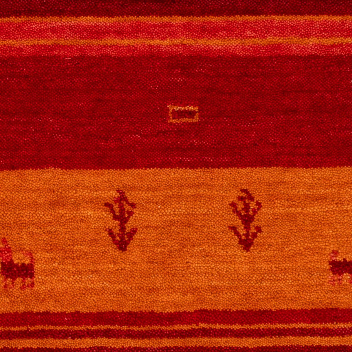 Gabbeh-matta - Softy - 90 x 60 cm - röd