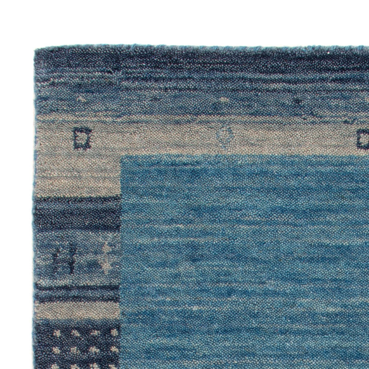 Gabbeh-matta - Softy - 90 x 60 cm - blå