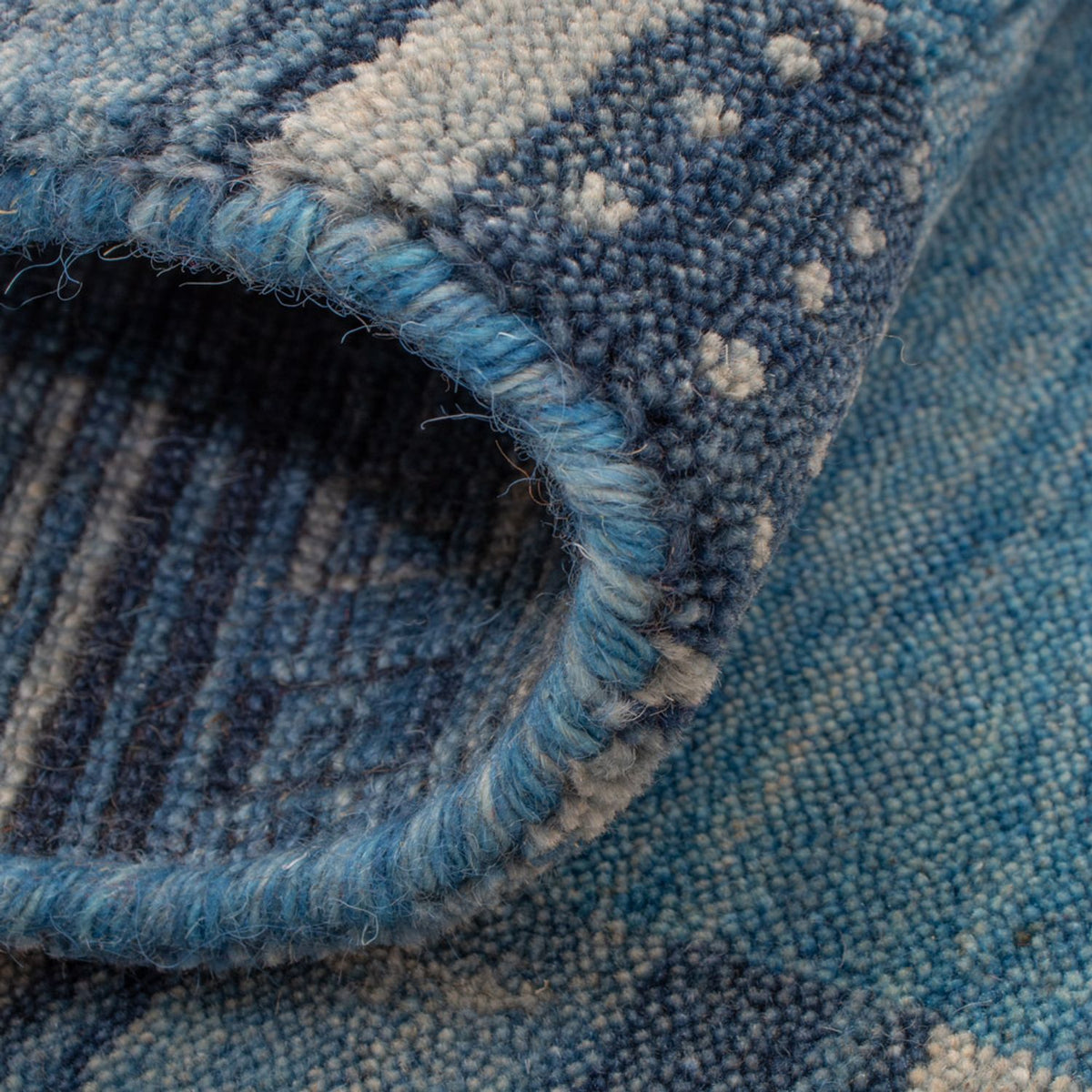 Gabbeh-matta - Softy - 90 x 60 cm - blå