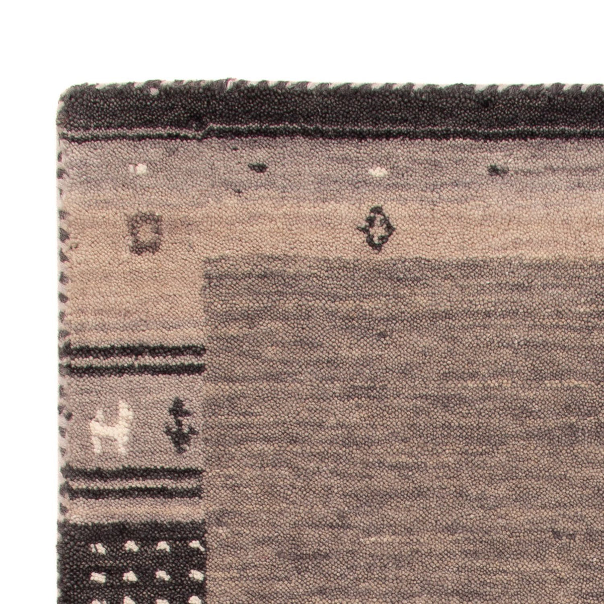 Gabbeh-matta - Softy - 90 x 60 cm - grått