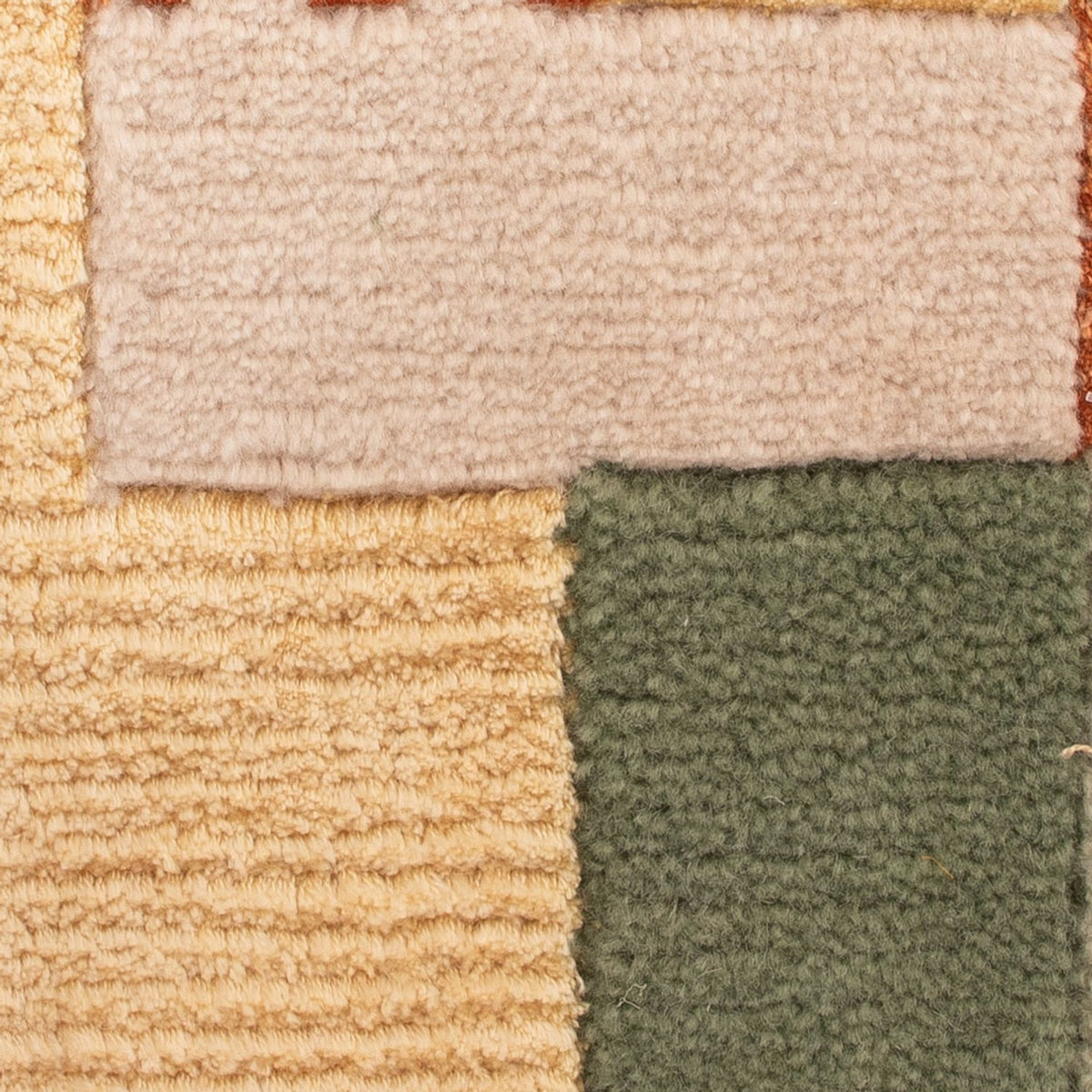 Designermatta kvadrat  - 30 x 30 cm - grön