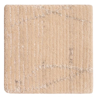 Designermatta kvadrat  - 30 x 30 cm - naturvit