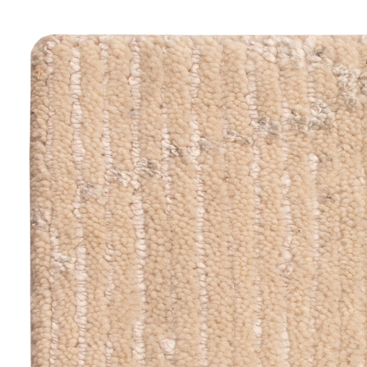 Designermatta kvadrat  - 30 x 30 cm - naturvit