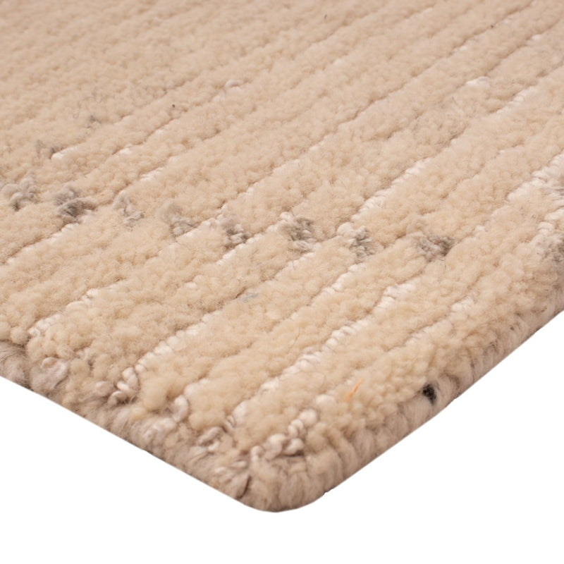 Designermatta kvadrat  - 30 x 30 cm - naturvit