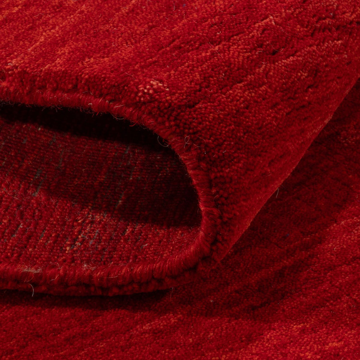 Gabbeh matta - Loribaft Softy - 150 x 100 cm - röd