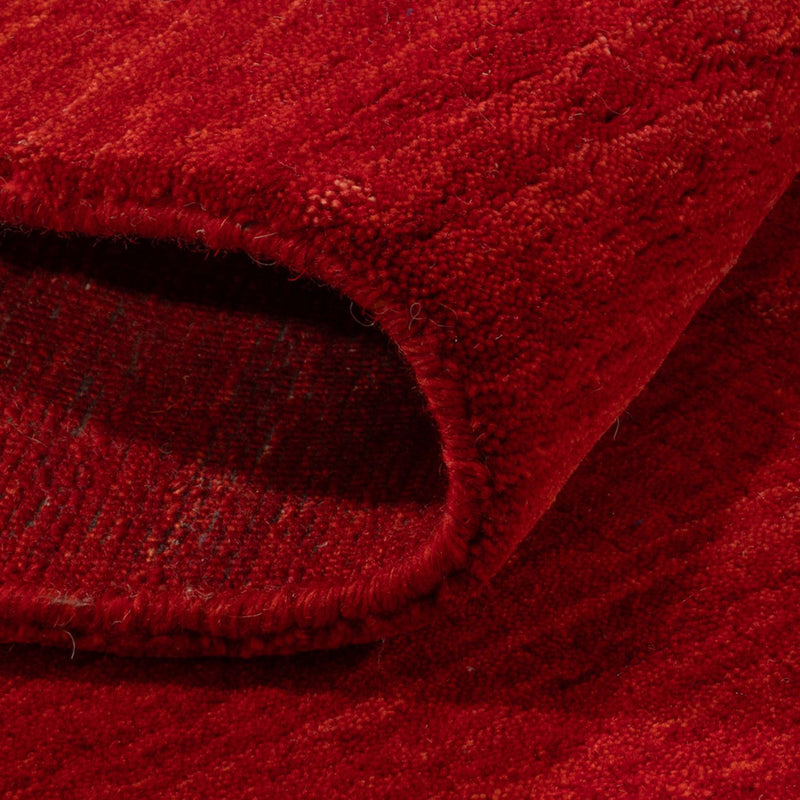 Gabbeh matta - Loribaft Softy - 150 x 100 cm - röd