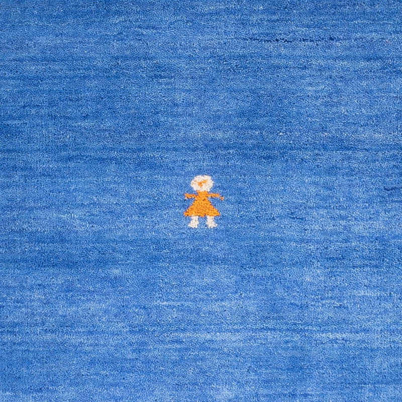 Gabbeh-matta - Softy kvadrat  - 150 x 150 cm - blå