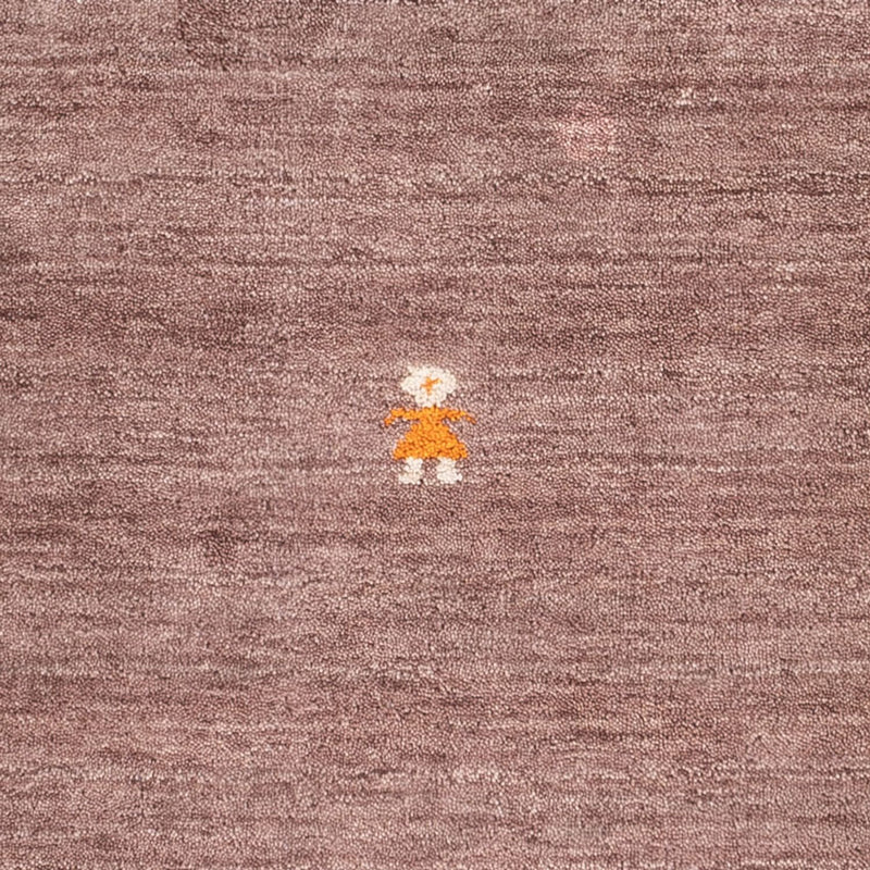 Gabbeh-matta - Softy kvadrat  - 150 x 150 cm - brun