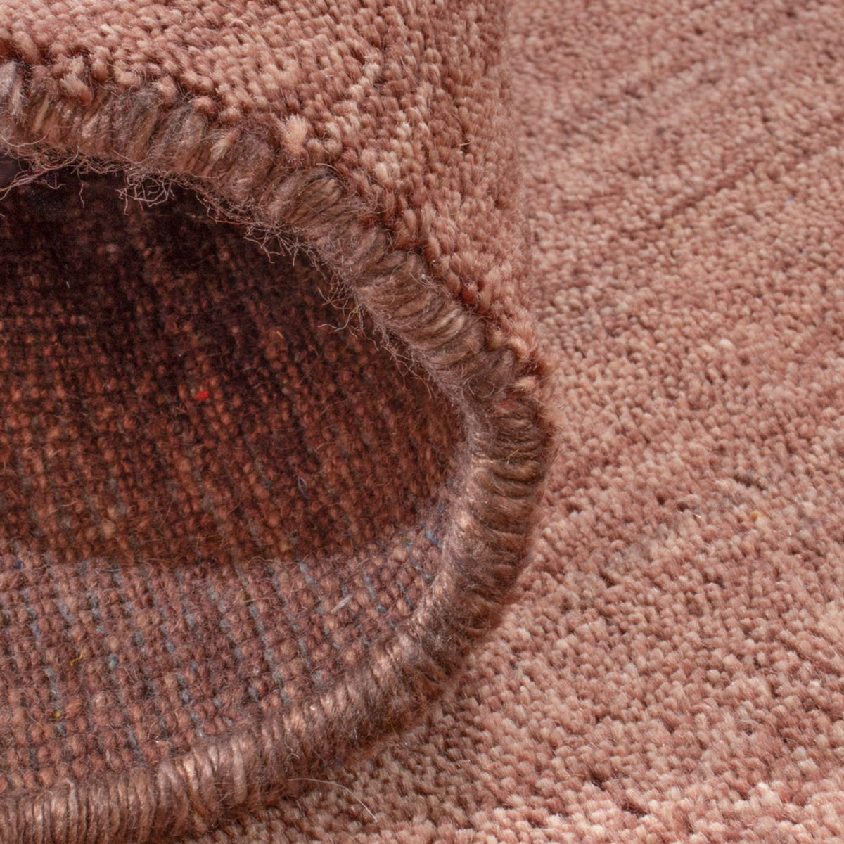 Gabbeh-matta - Softy kvadrat  - 150 x 150 cm - brun